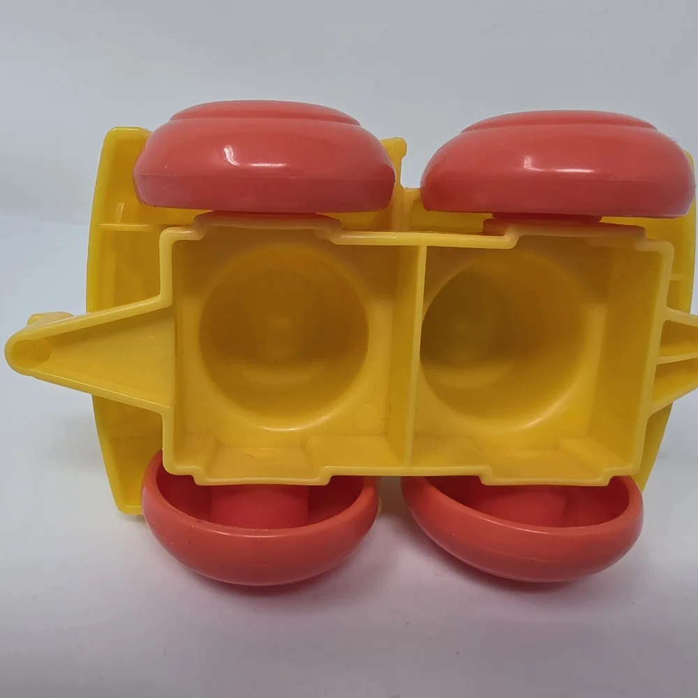Mega Block Yellow Race Car 3 Pieces Block Toy